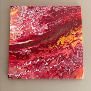 14x14 pour painting I made. Will take requests. Just send a message or comment.